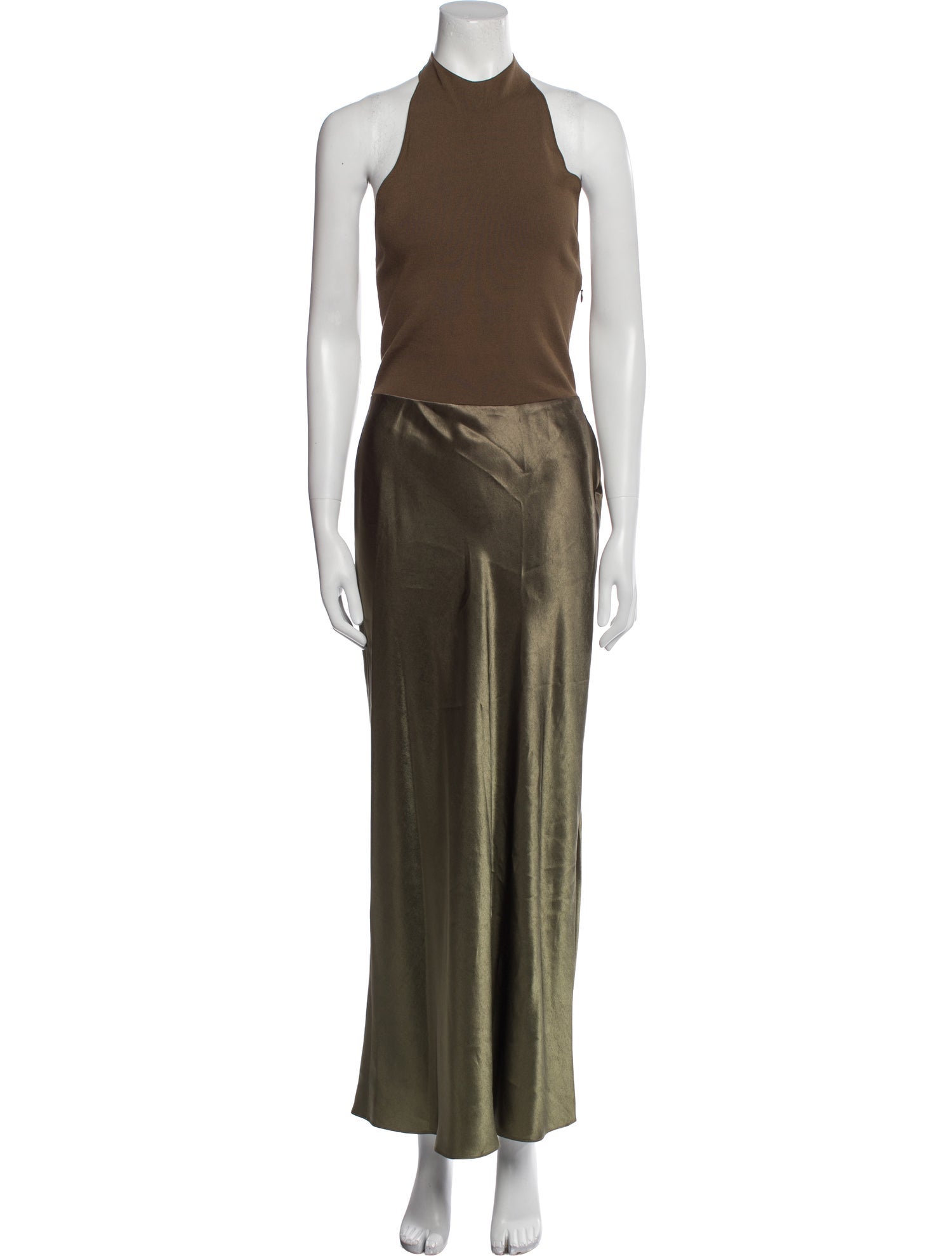 Vince Mock Neck Long Dress