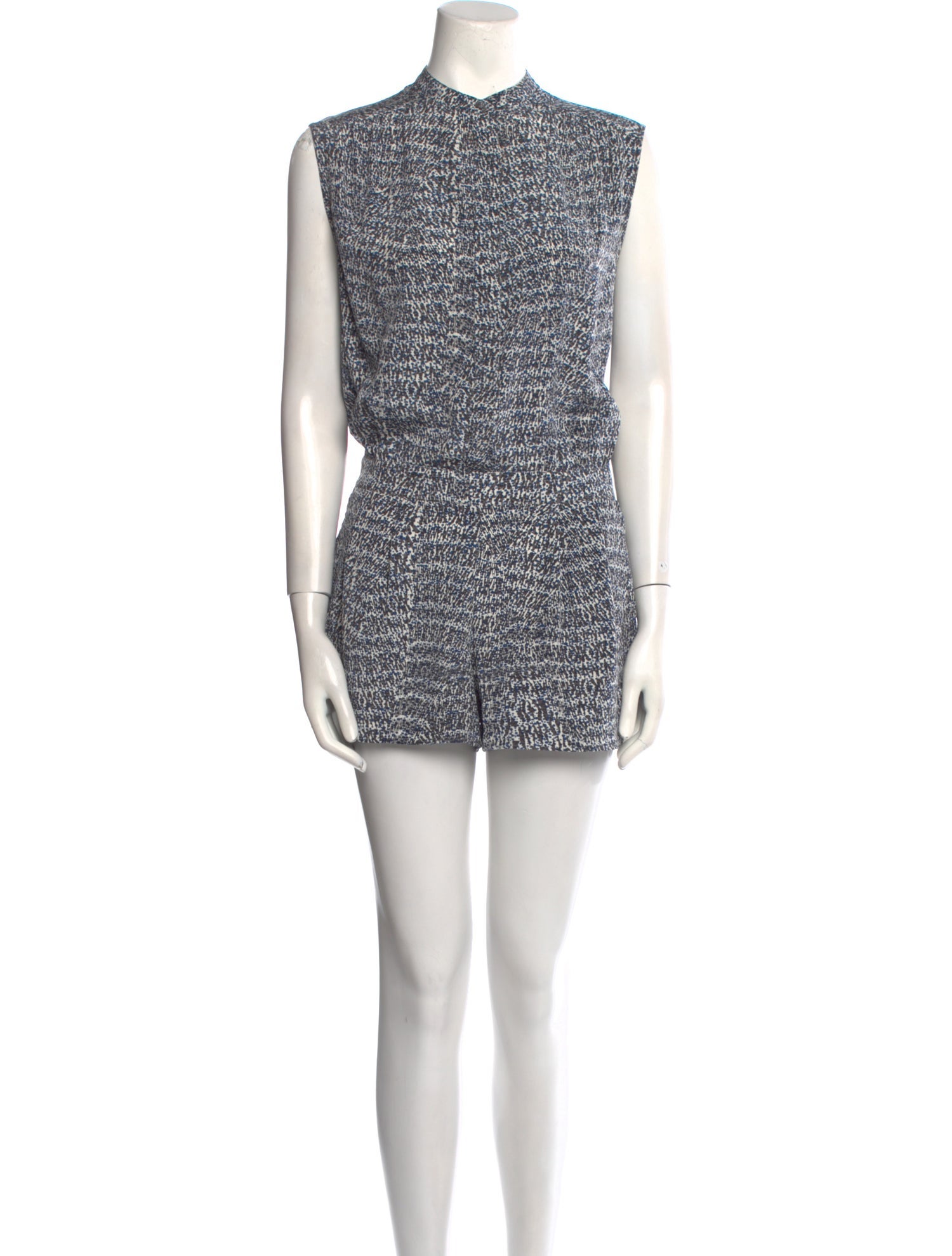 Vince Silk Animal Print Romper