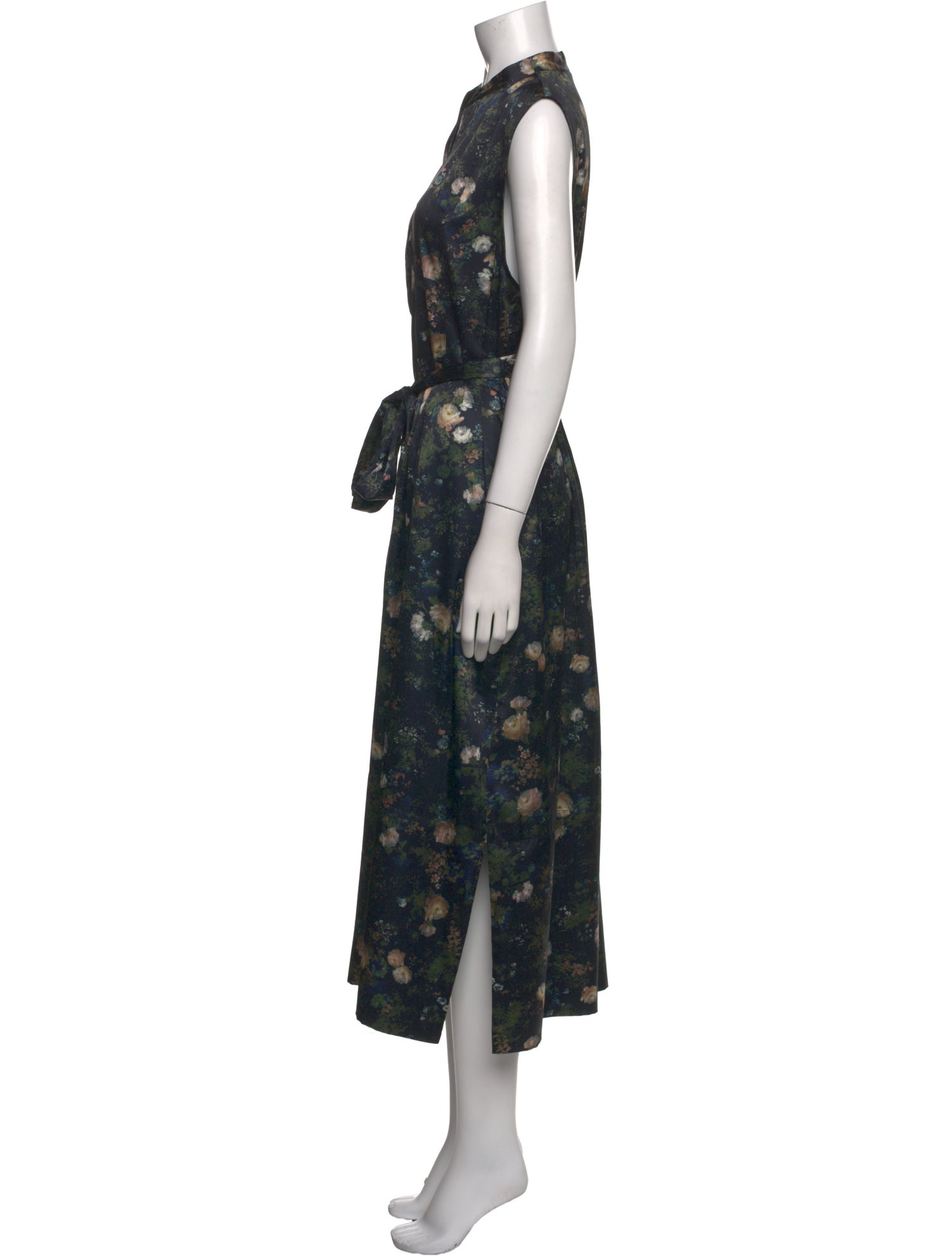 Vince Floral Print Long Dress