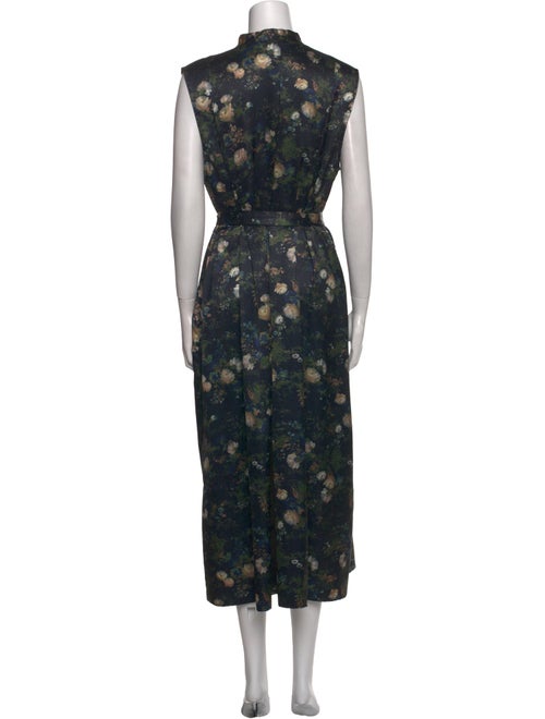 Vince Floral Print Long Dress