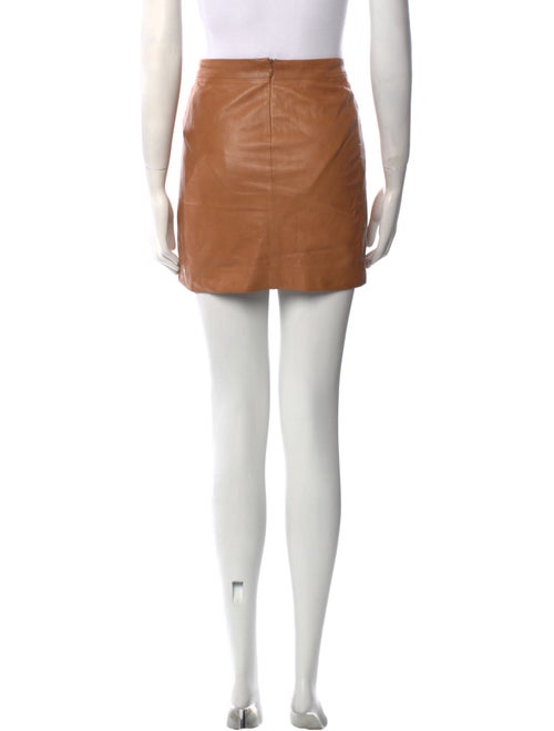Vince Leather Mini Skirt