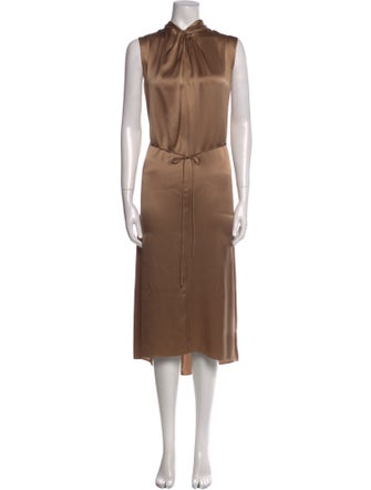 Vince Silk Midi Length Dress