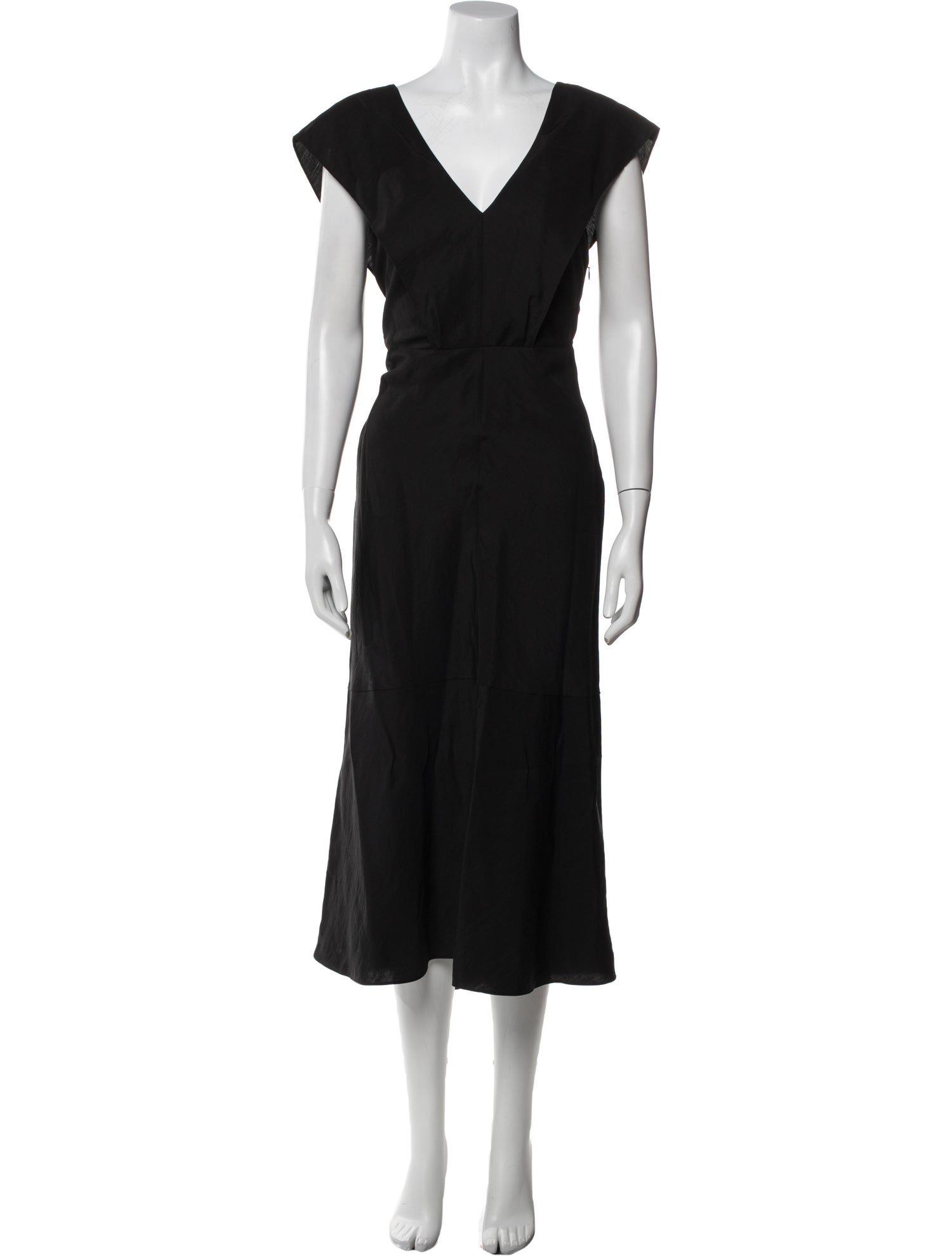 Vince V-Neck Long Dress