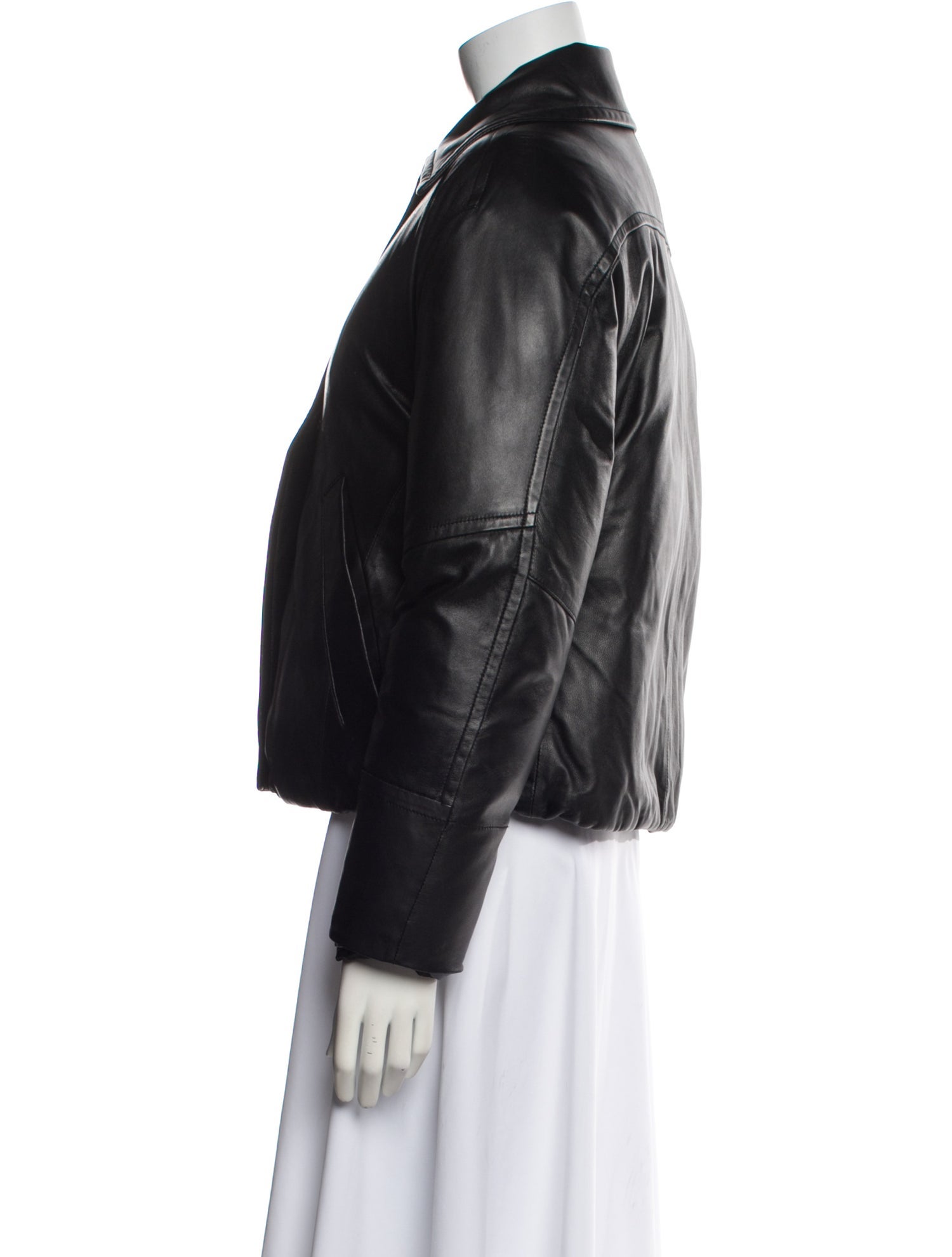 Vince Leather Down Jacket