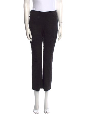 Vince Lamb Leather Straight Leg Pants