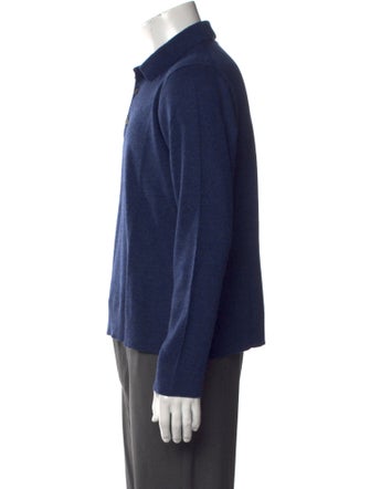 Vince Merino Wool Crew Neck Polo Sweater