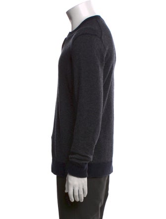 Vince Wool Crew Neck Polo Sweater