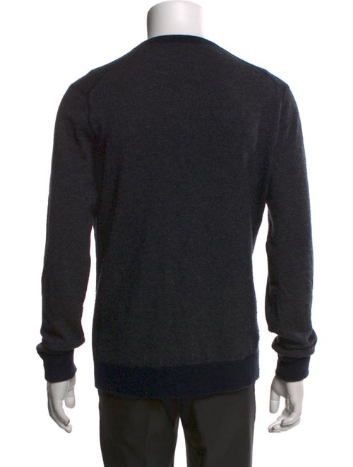 Vince Wool Crew Neck Polo Sweater