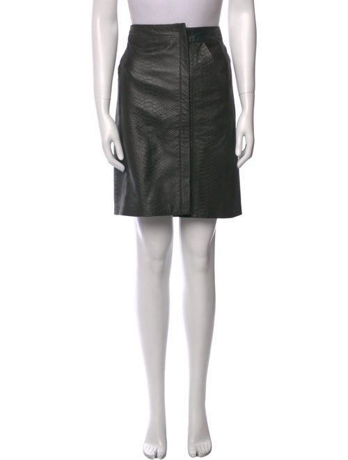 Vince Leather Knee-Length Skirt