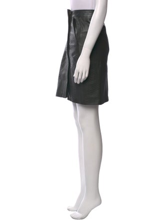 Vince Leather Knee-Length Skirt