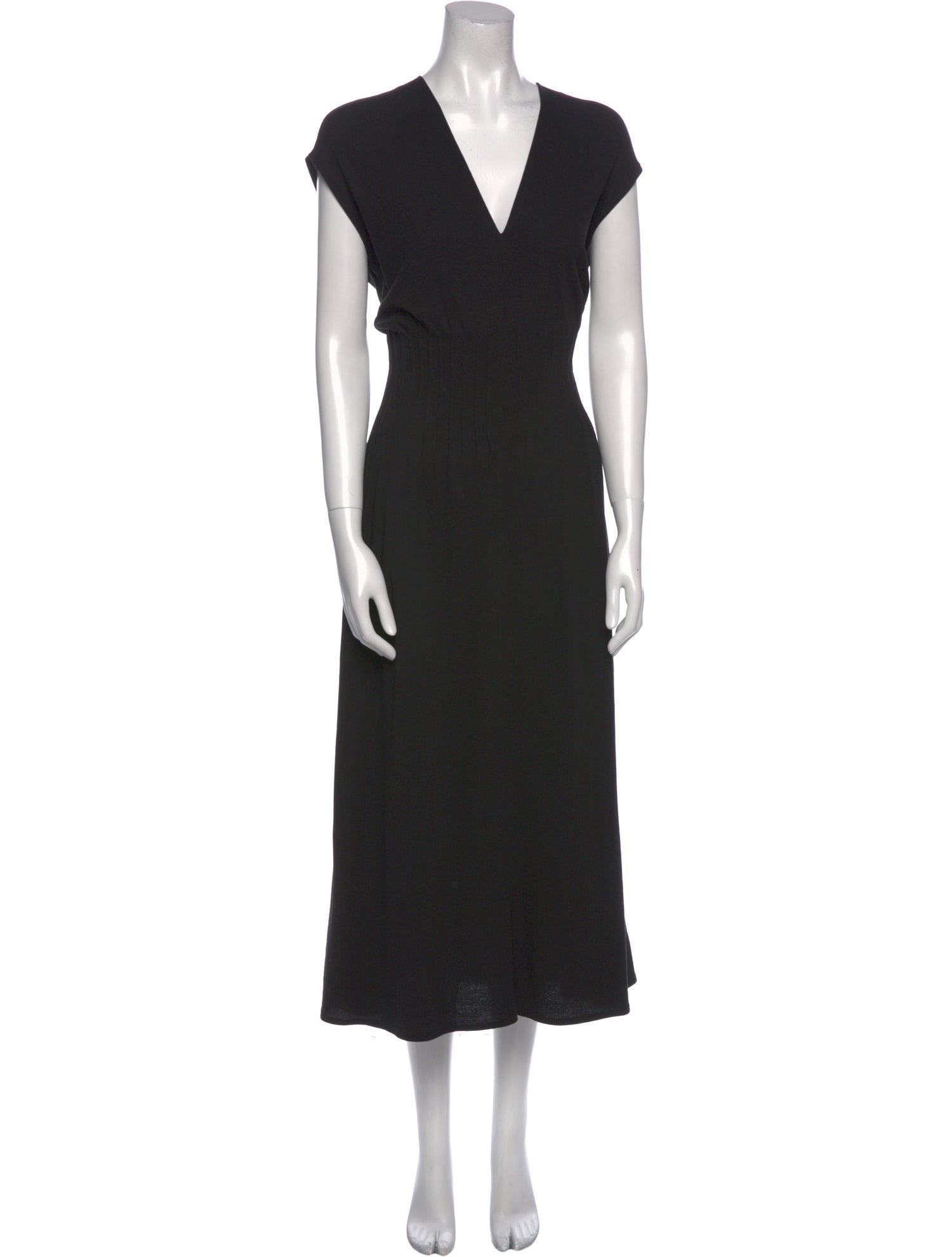 Vince V-Neck Midi Length Dress