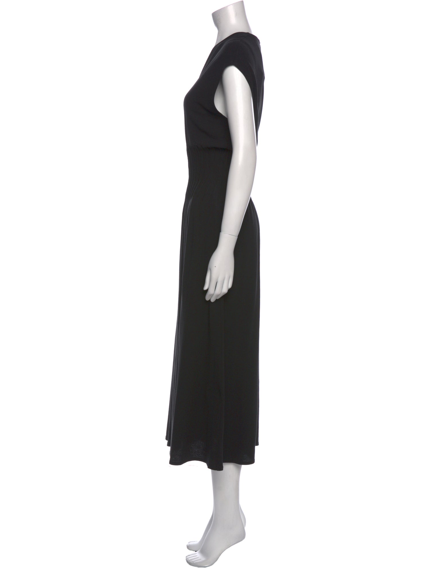 Vince V-Neck Midi Length Dress