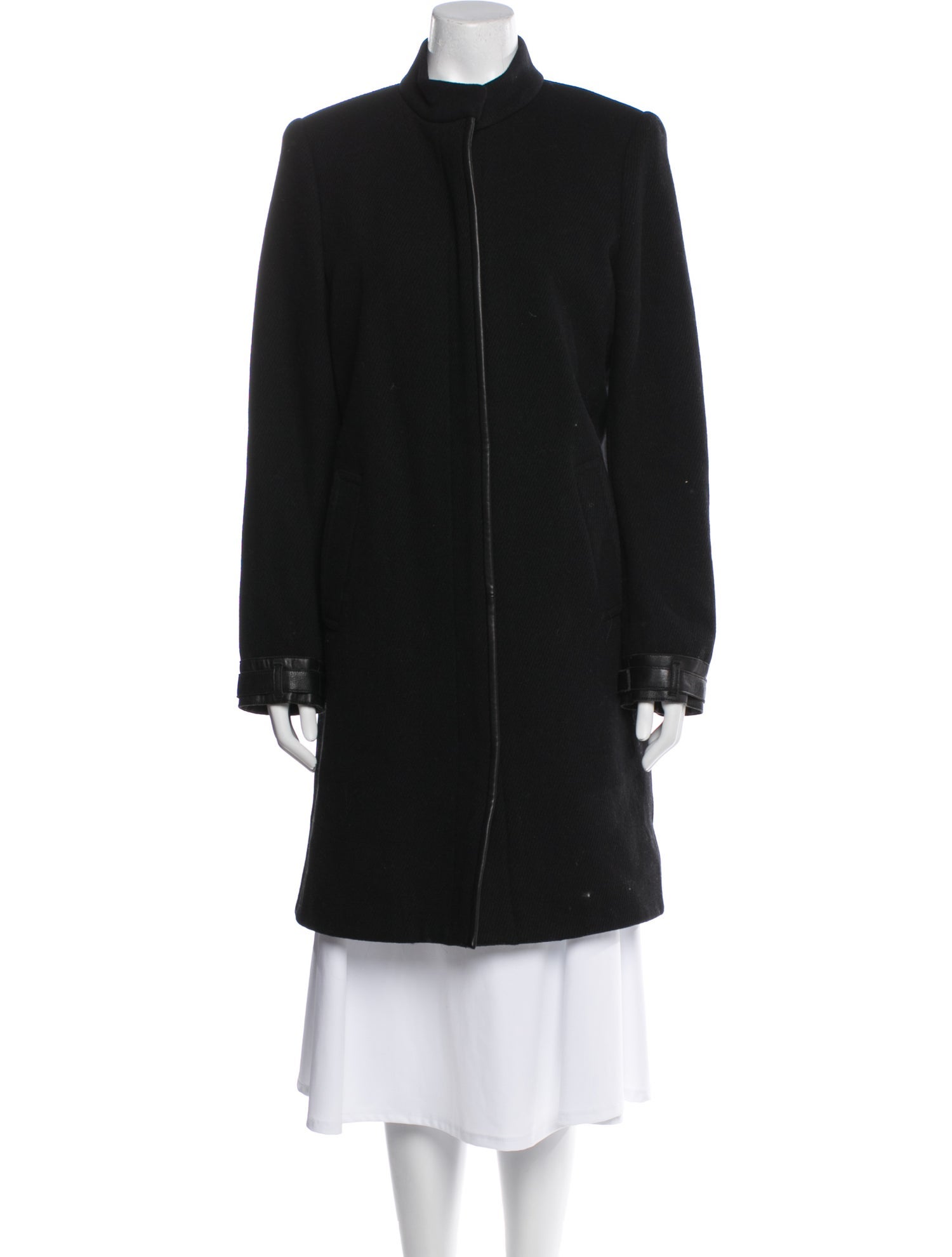 Vince Wool Faux Fur Coat