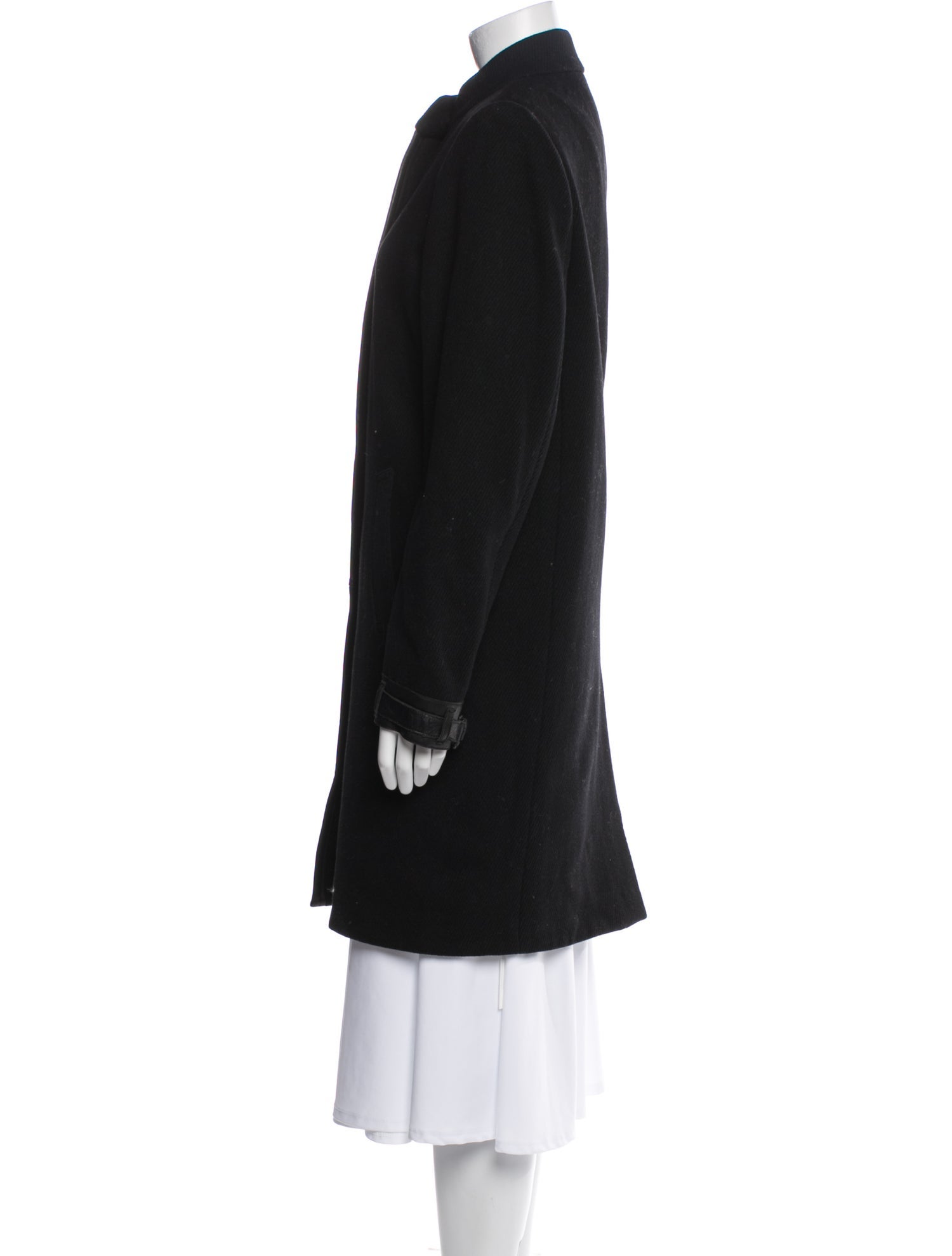 Vince Wool Faux Fur Coat