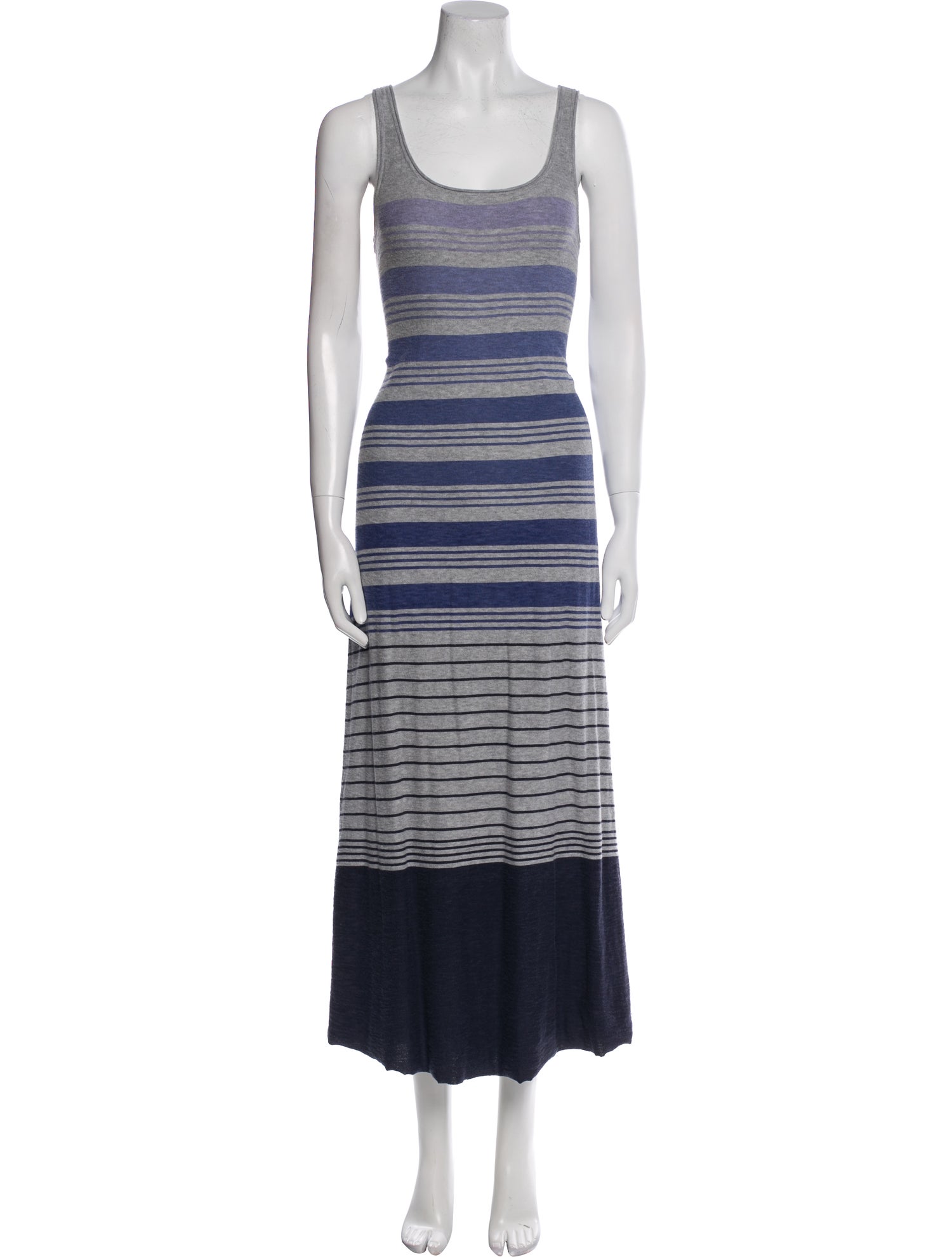 Vince Striped Long Dress