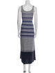 Vince Striped Long Dress
