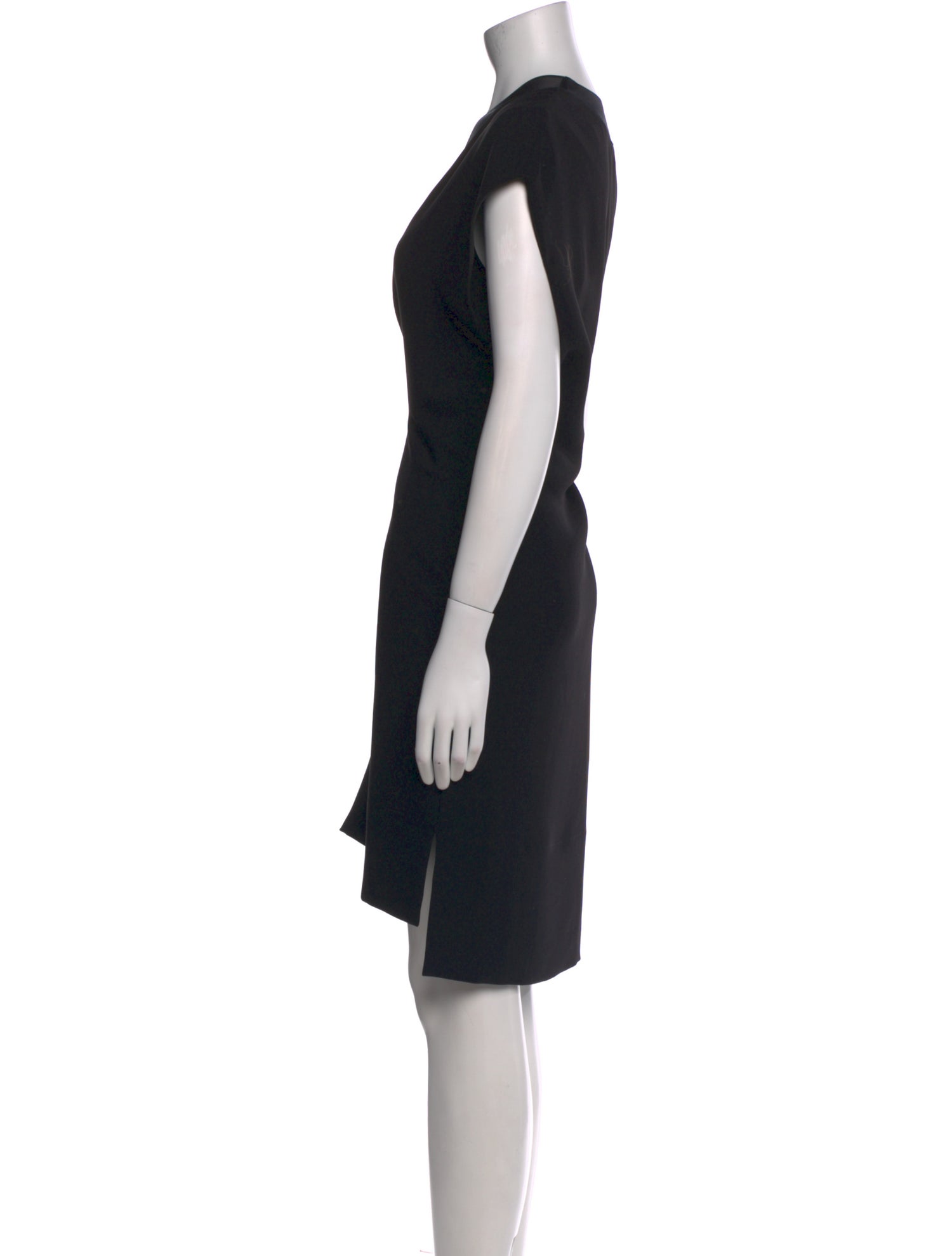 Vince V-Neck Knee-Length Dress