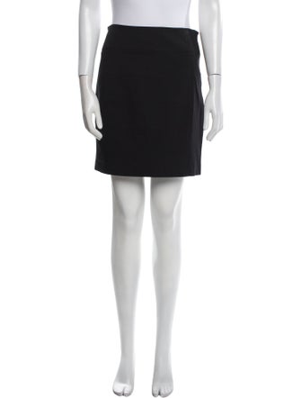 Vince Leather Trim Embellishment Mini Skirt