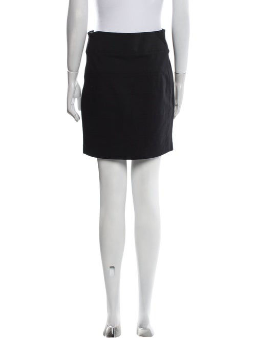 Vince Leather Trim Embellishment Mini Skirt