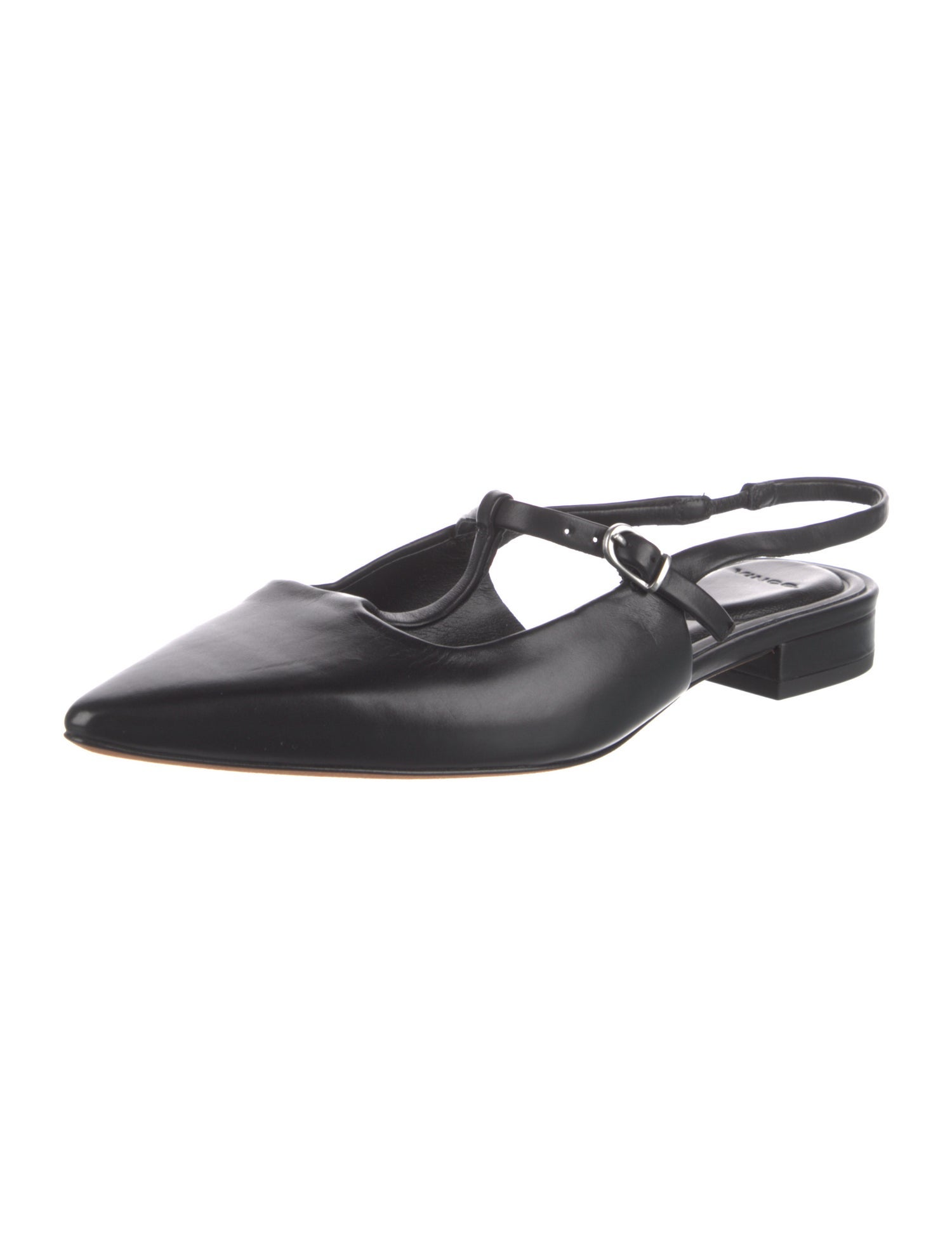 Vince Leather Slingback Flats