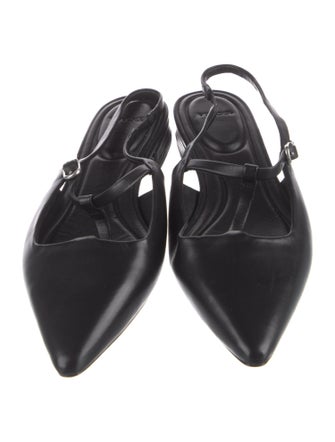 Vince Leather Slingback Flats