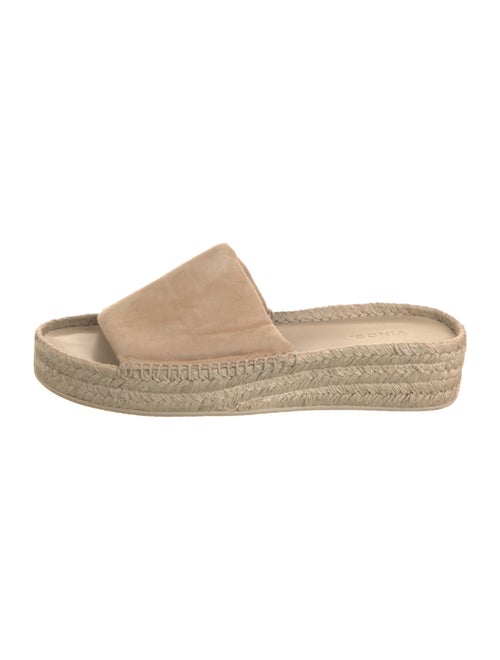 Vince Suede Whipstitch Trim Espadrilles