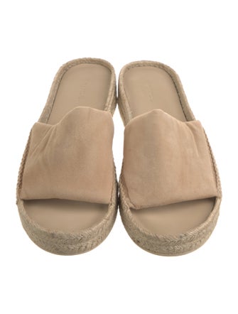 Vince Suede Whipstitch Trim Espadrilles