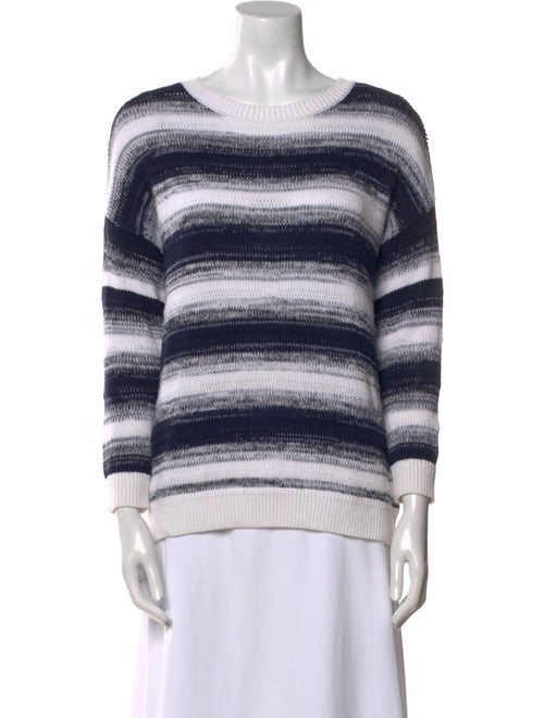 Vince Striped Bateau Neckline Sweater