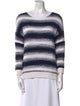 Vince Striped Bateau Neckline Sweater