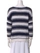 Vince Striped Bateau Neckline Sweater