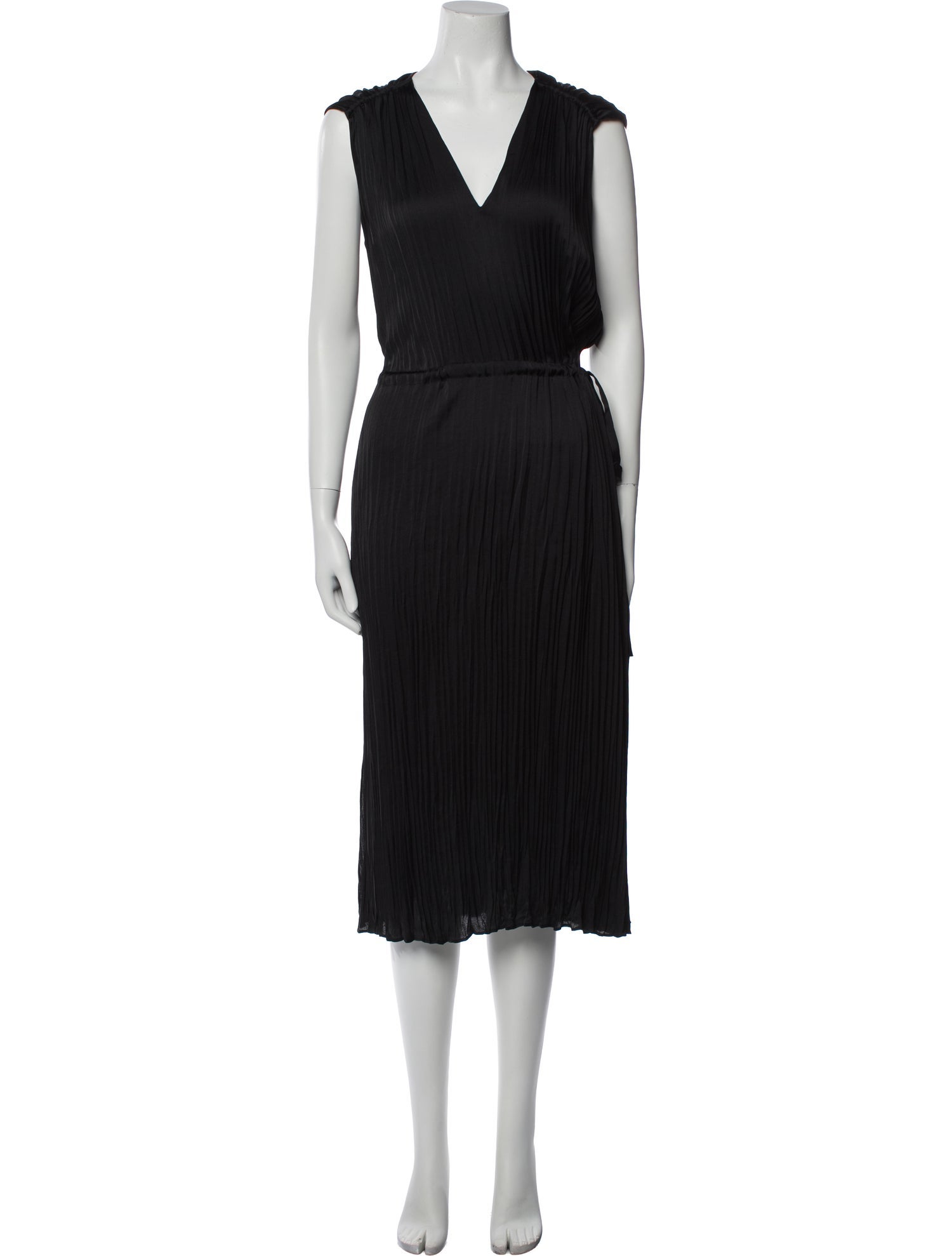Vince V-Neck Midi Length Dress