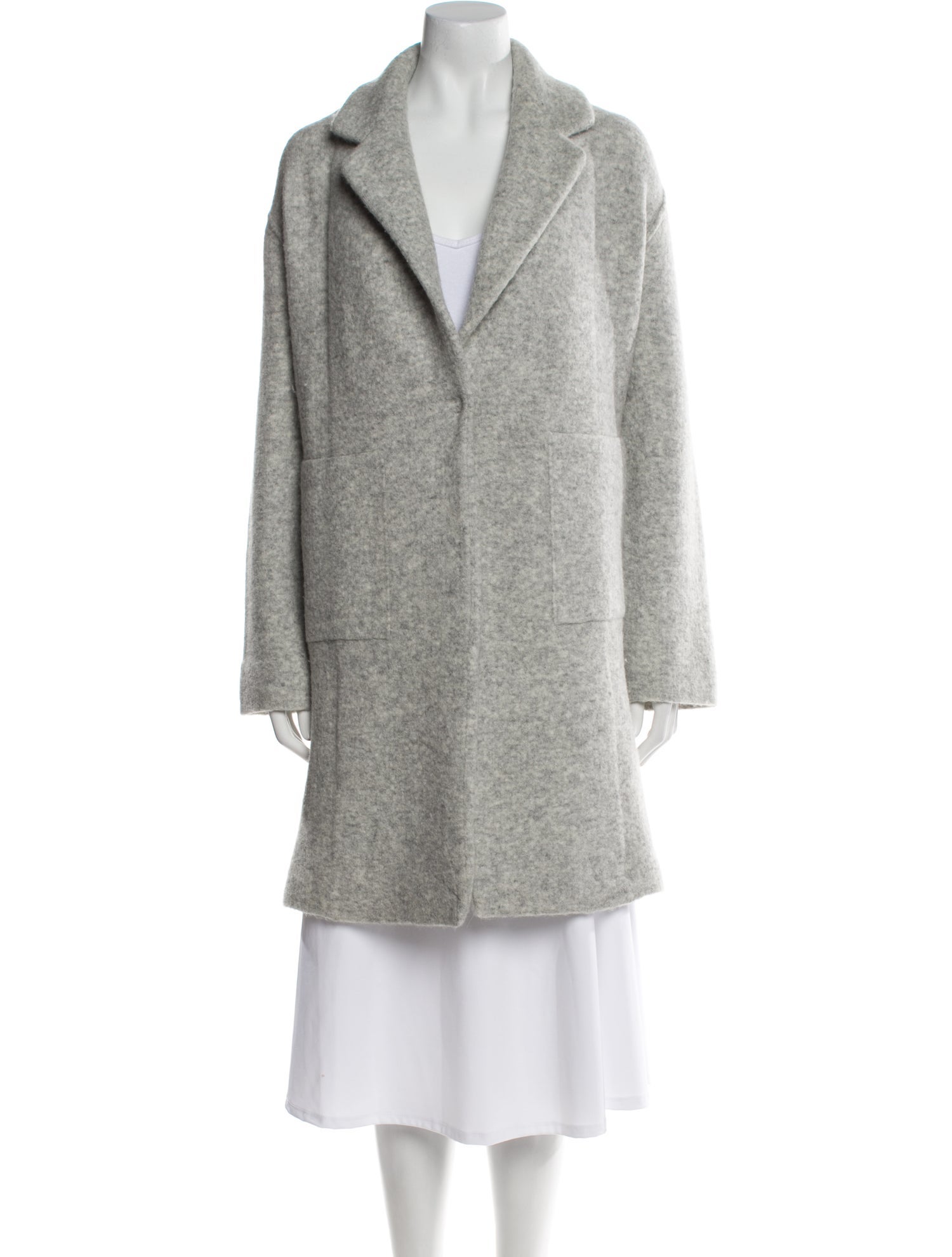 Vince Wool Faux Fur Coat