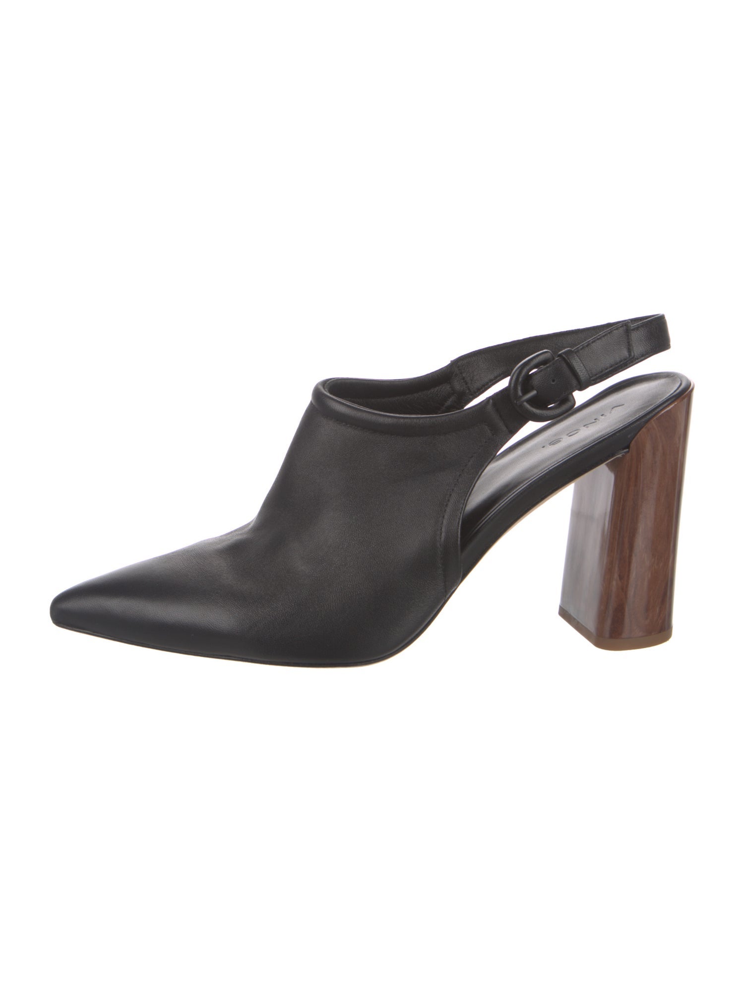 Vince Leather Slingback Pumps