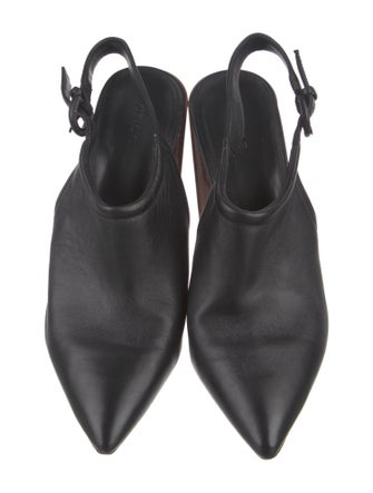 Vince Leather Slingback Pumps