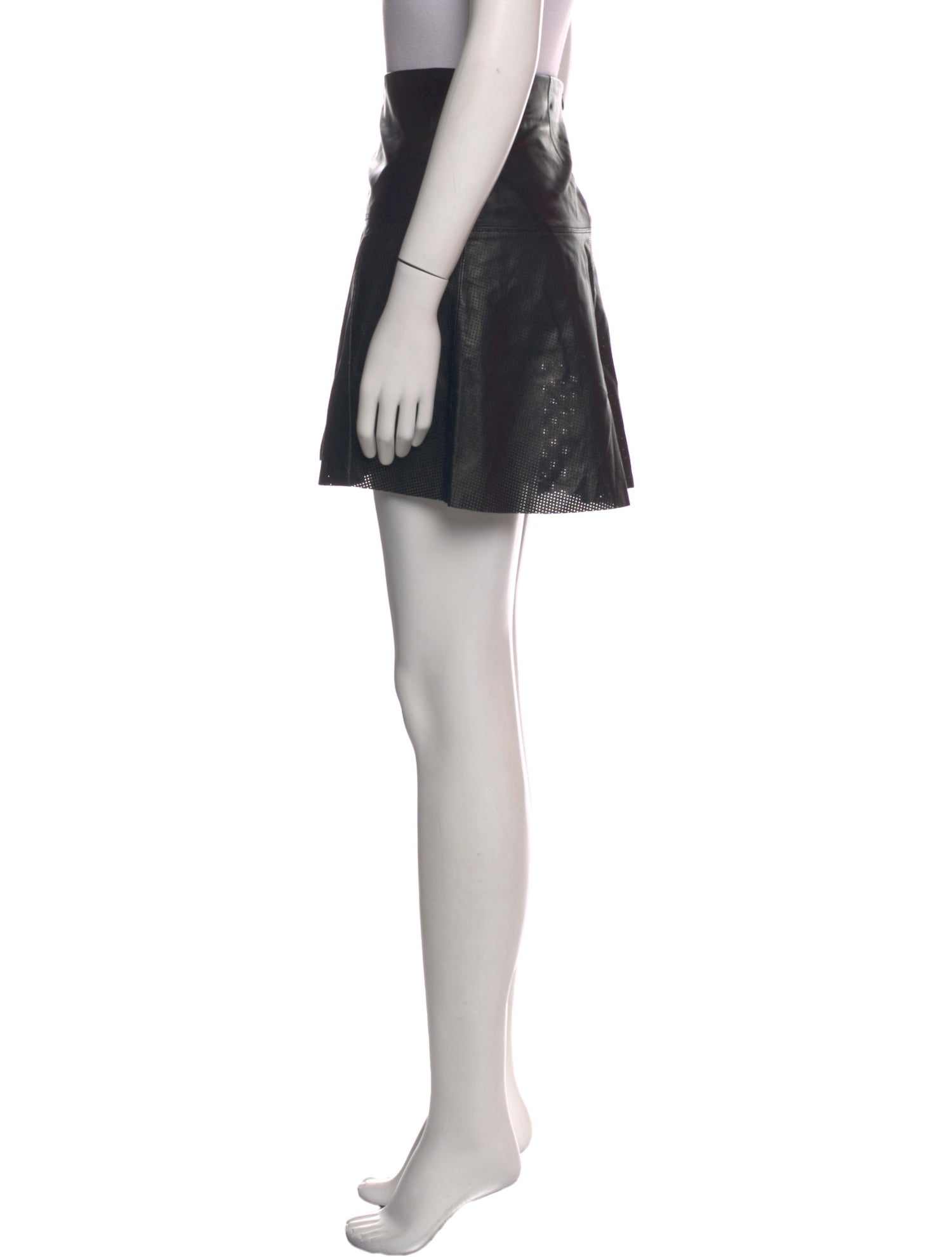 Vince Leather Mini Skirt