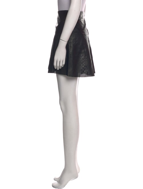 Vince Leather Mini Skirt