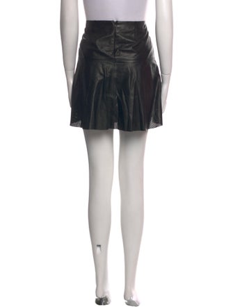 Vince Leather Mini Skirt