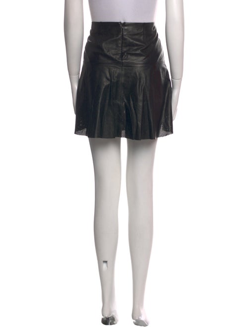 Vince Leather Mini Skirt