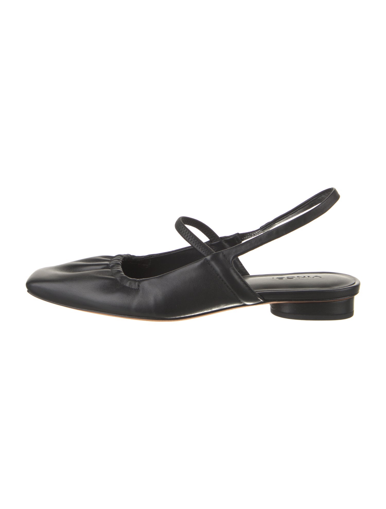 Vince Leather Slingback Flats