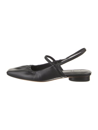 Vince Leather Slingback Flats