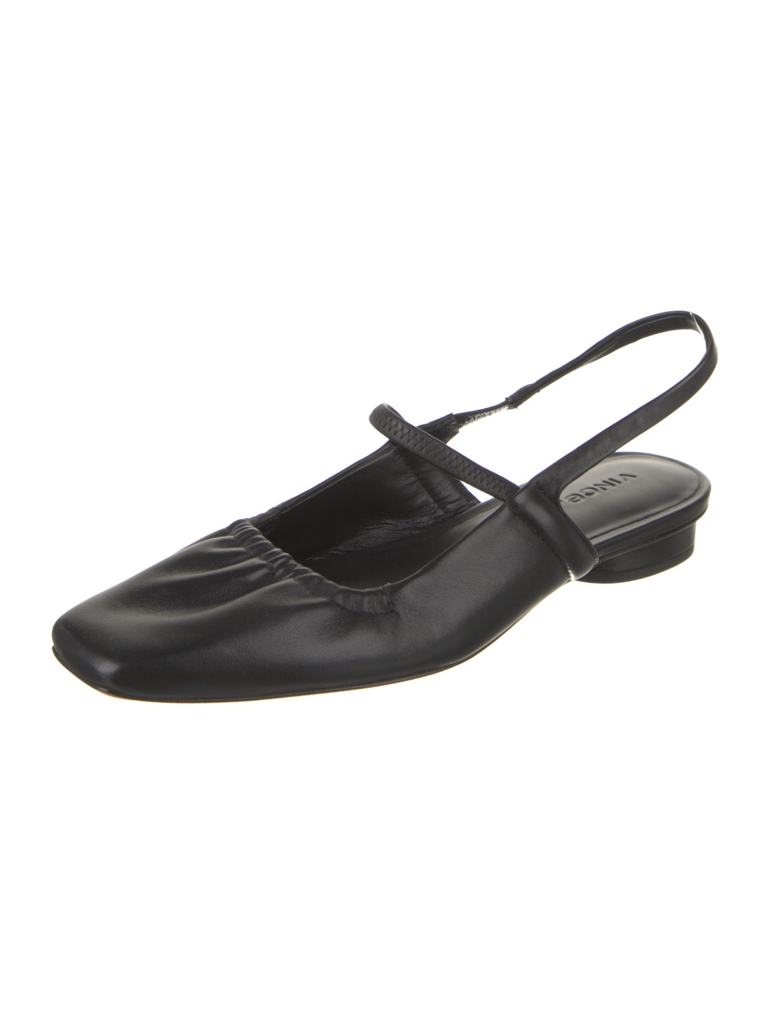 Vince Leather Slingback Flats