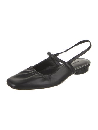 Vince Leather Slingback Flats