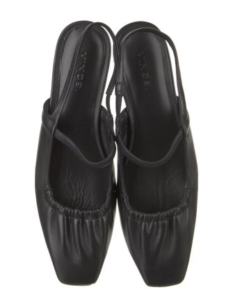 Vince Leather Slingback Flats