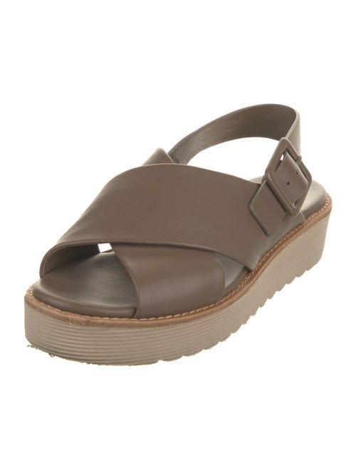 Vince Leather Slingback Sandals