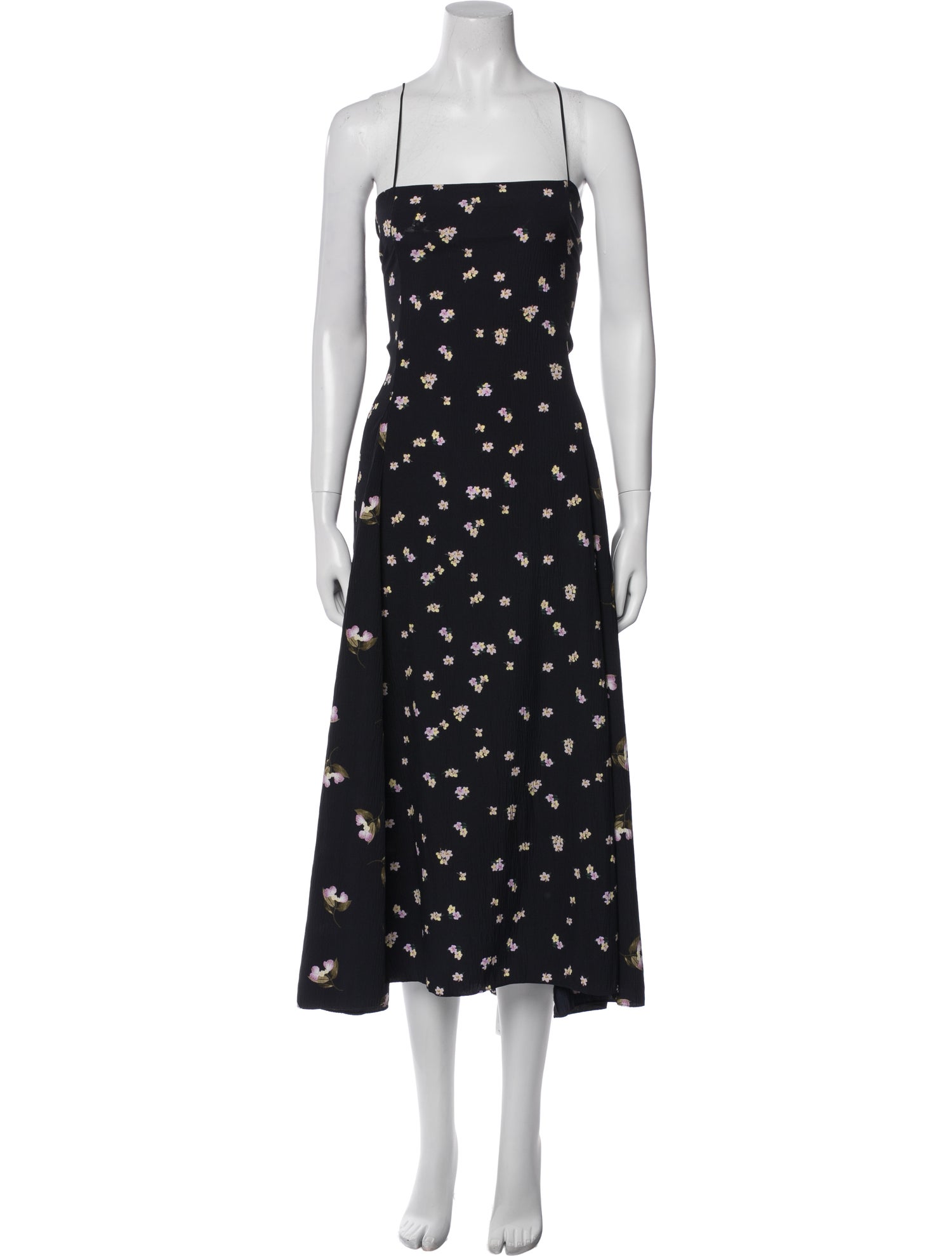 Vince Floral Print Long Dress