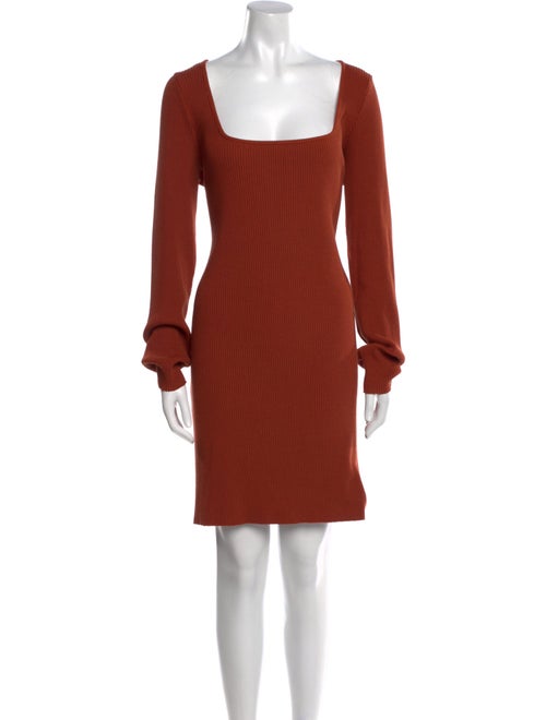 Vince Square Neckline Knee-Length Dress