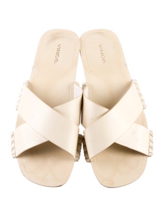 Vince Leather Slides