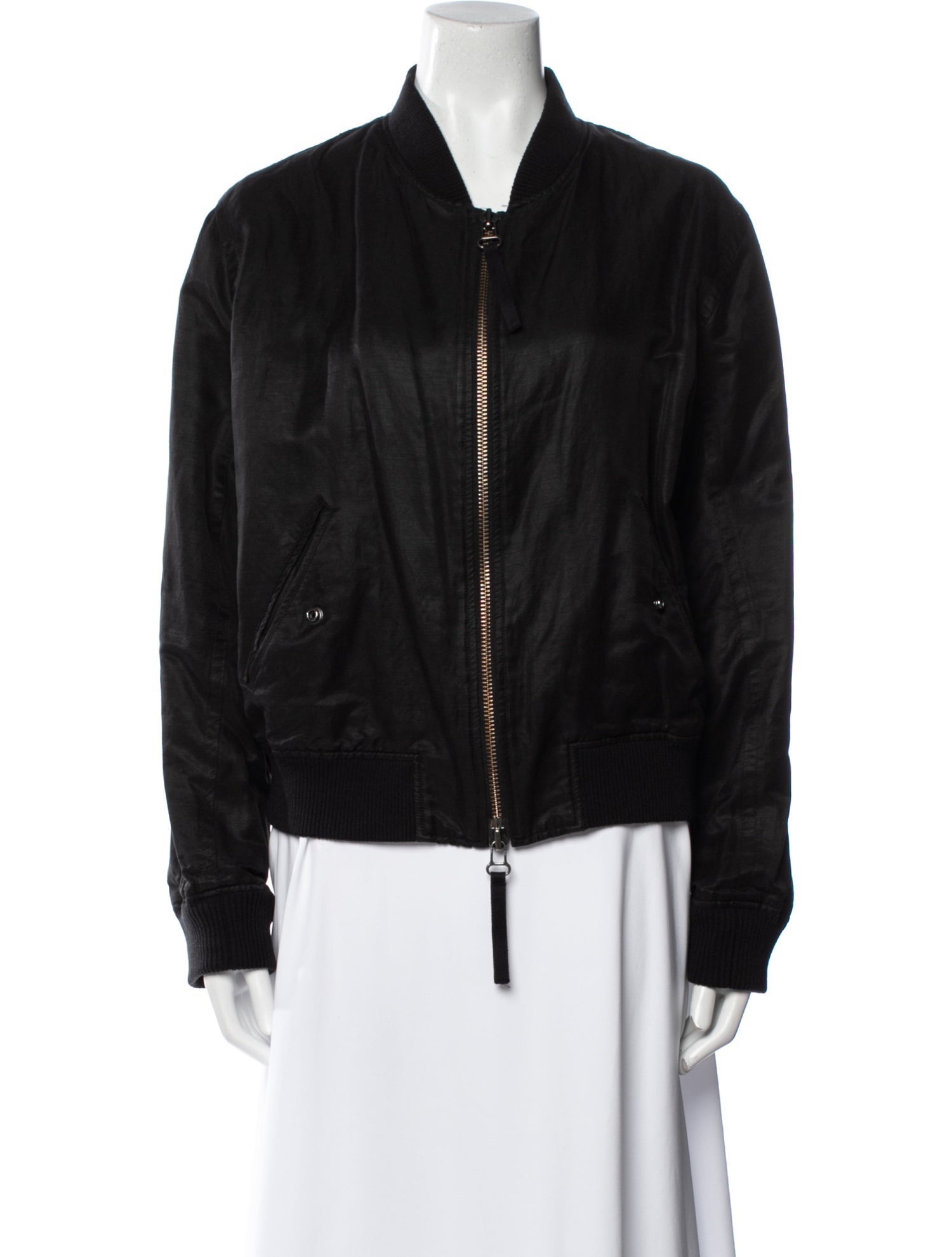 Vince Linen Bomber Jacket