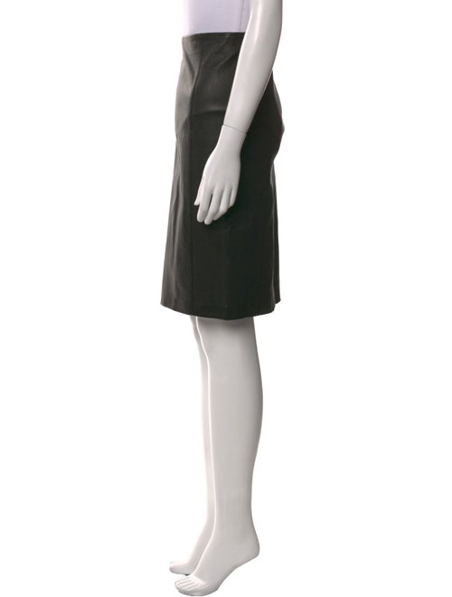 Vince Lamb Leather Knee-Length Skirt
