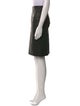 Vince Lamb Leather Knee-Length Skirt